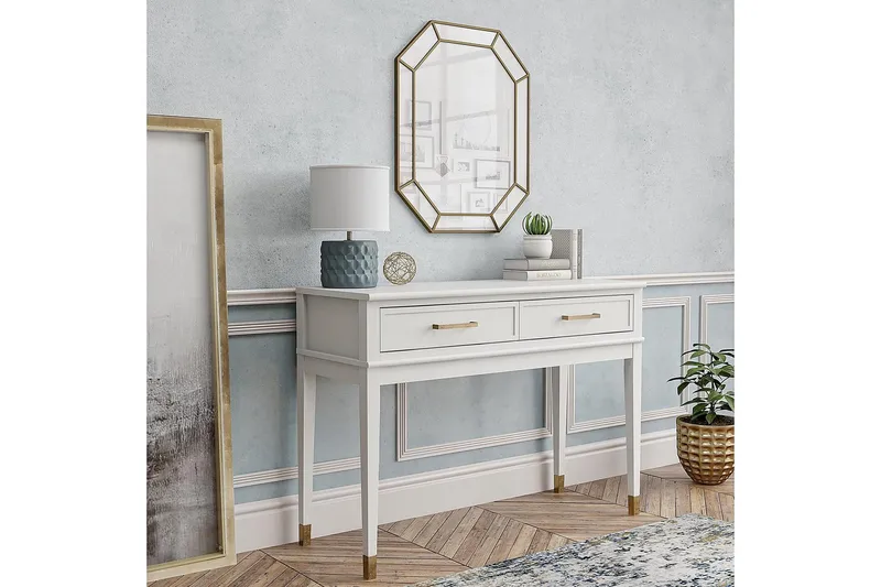 Westerleigh Konsolbord 105 cm Hvid - CosmoLiving - Møbler - Borde - Aflastningsbord - Konsolbord & sidebord