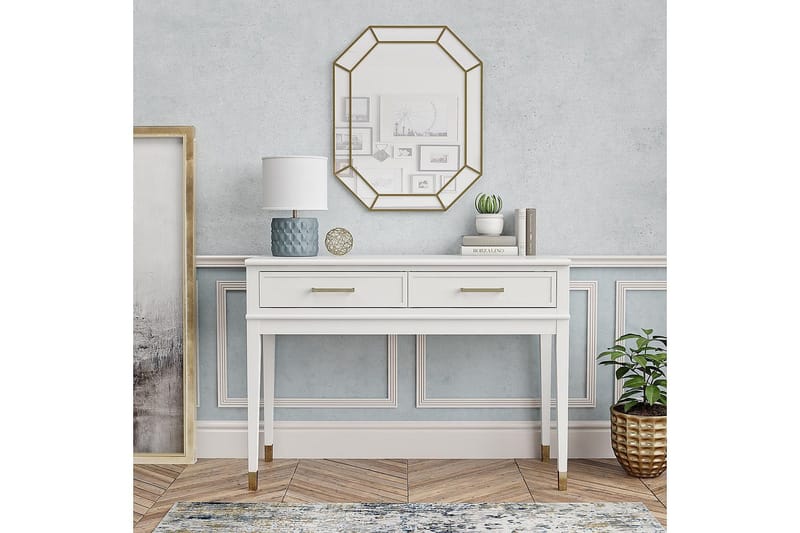 Westerleigh Konsolbord 105 cm Hvid - CosmoLiving - Møbler - Borde - Aflastningsbord - Konsolbord & sidebord