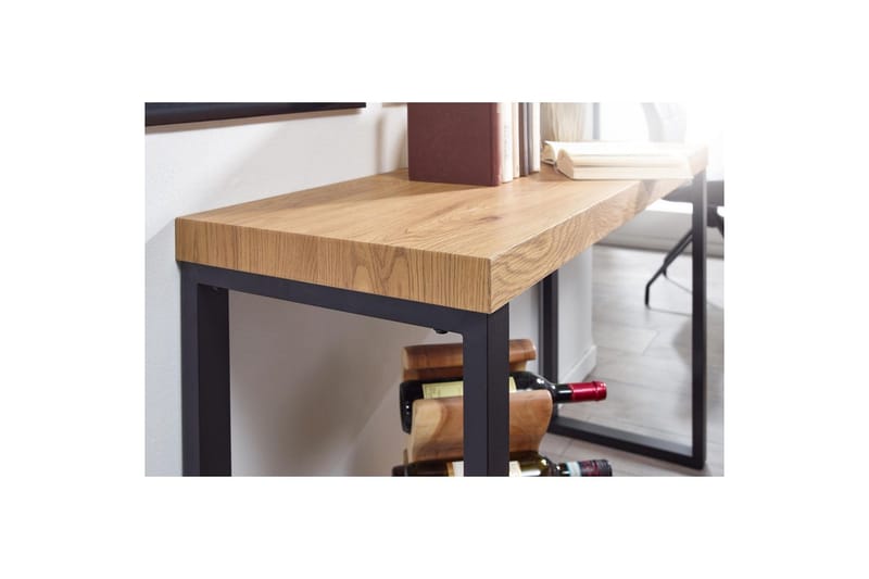 Konsolbord Wohnling 120 cm moderne konsol med metalben Brun - Brun - Møbler - Borde - Aflastningsbord - Entrébord