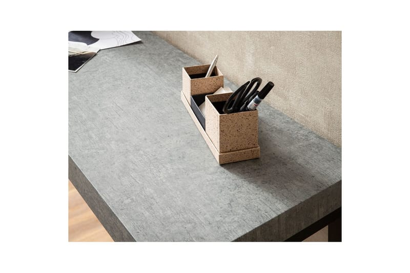 Konsolbord Wohnling 120 cm moderne konsol med metalben Grå - Grå - Møbler - Borde - Aflastningsbord - Entrébord