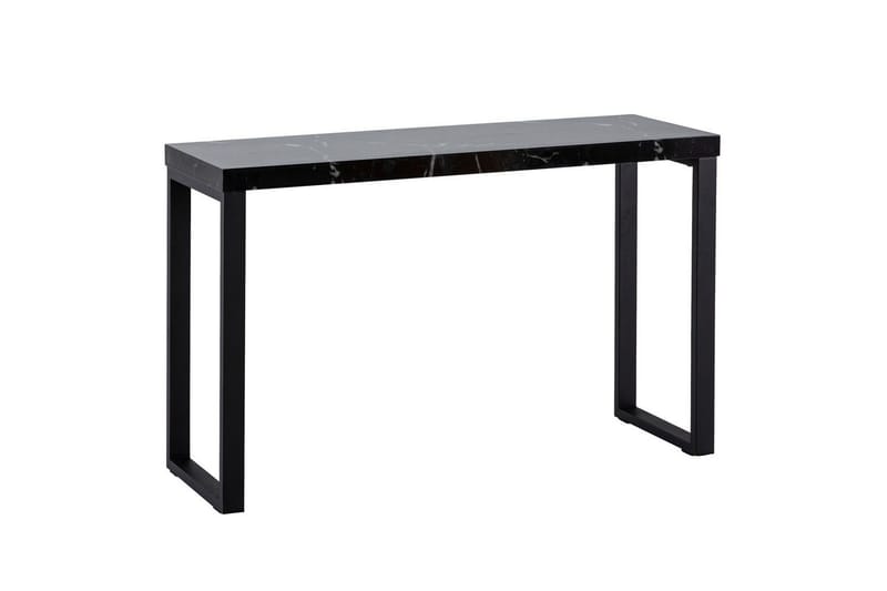Konsolbord Wohnling 120 cm moderne konsol med metalben Sort - Sort - Møbler - Borde - Aflastningsbord - Entrébord