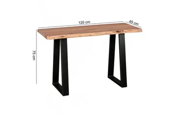 Konsolbord Wohnling Gaya Massivt Træ Landlig med Kant - Møbler - Borde - Aflastningsbord - Entrébord