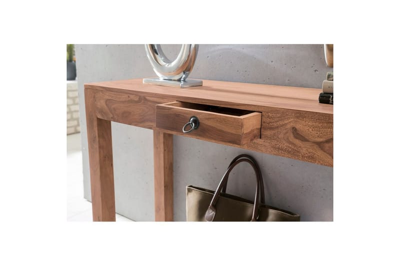 Konsolbord Wohnling massivt træ, 1 skuffe, landlig stil Akacietræ - Akacietræ - Møbler - Borde - Aflastningsbord - Entrébord