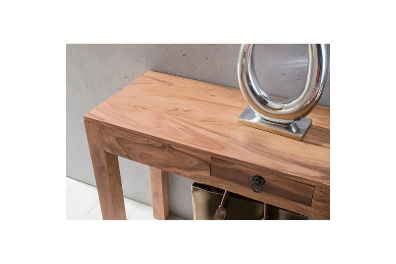 Konsolbord Wohnling massivt træ, 1 skuffe, landlig stil Akacietræ - Akacietræ - Møbler - Borde - Aflastningsbord - Entrébord