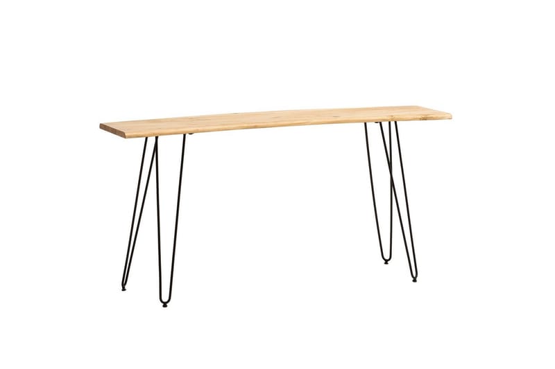 Konsolbord Wohnling Solidt træ hårnålben træ kant 150 cm - Møbler - Borde - Aflastningsbord - Entrébord