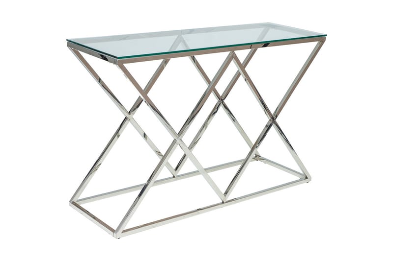 Zegna Konsolbord 120 cm - Glas/Sølv - Entrébord - Konsolbord & sidebord