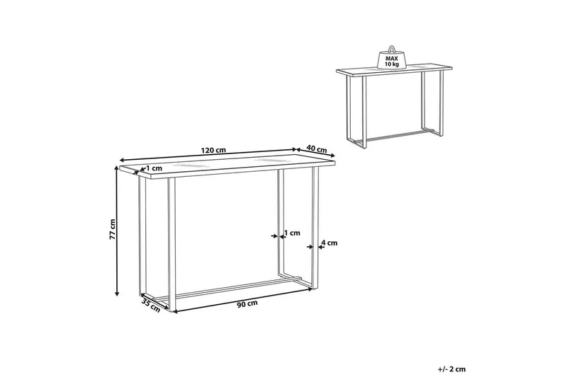Konsolbord Plano - Møbler - Borde - Aflastningsbord - Entrébord