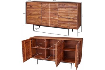 Konsollbord Wohnling Brun, Svart - Opbevaring - Opbevaringsmøbler - Skænke & sideboards