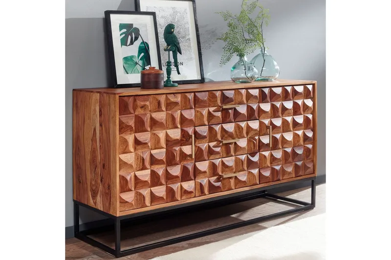 Konsollbord Wohnling Brun, Svart - Opbevaring - Opbevaringsmøbler - Skænke & sideboards