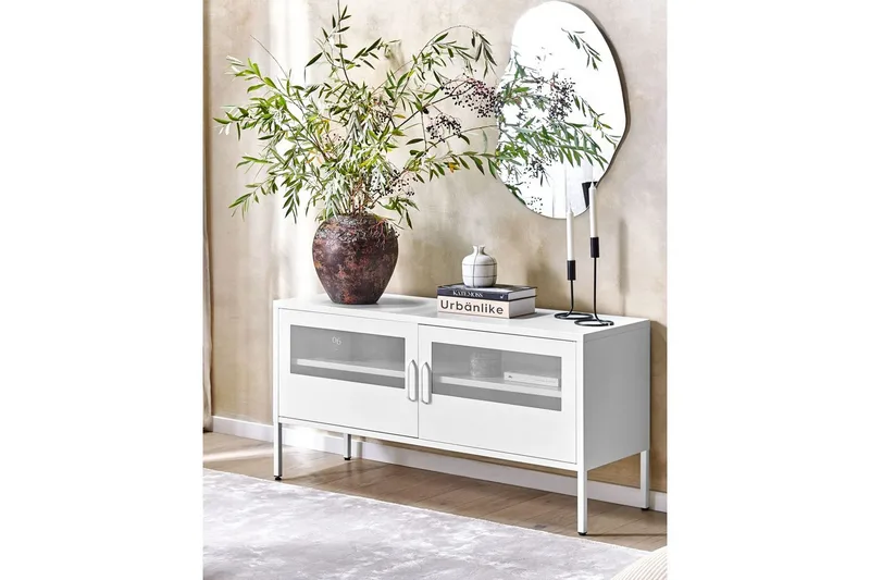 Kontorskab Morley Hvid - Hvid - Møbler - Borde - Aflastningsbord - Lampebord