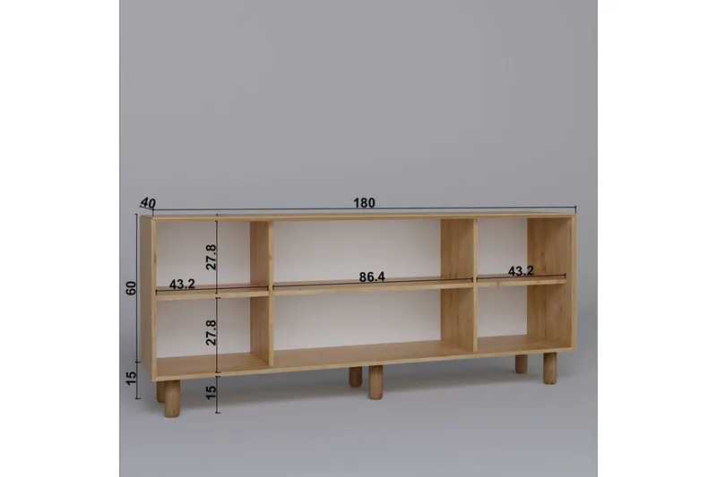 Kuniyoshi Konsolbord 180 cm - Valnød - Møbler - Borde - Aflastningsbord - Entrébord