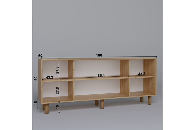 Kuniyoshi Konsolbord 180 cm - Valnød - Møbler - Borde - Aflastningsbord - Entrébord