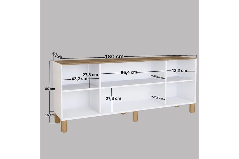 Kuniyoshi Konsolbord 180 cm - Valnød - Møbler - Borde - Aflastningsbord - Entrébord