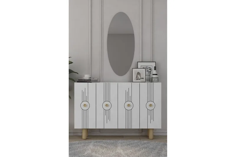 Kyrosen Konsolbord 120 cm - Hvid - Møbler - Borde - Aflastningsbord - Entrébord