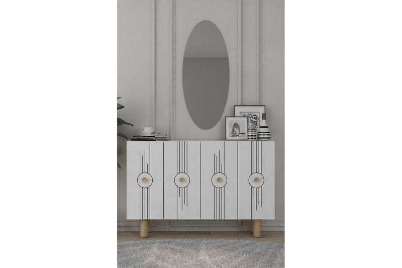 Kyrosen Konsolbord 120 cm - Hvid - Møbler - Borde - Aflastningsbord - Entrébord