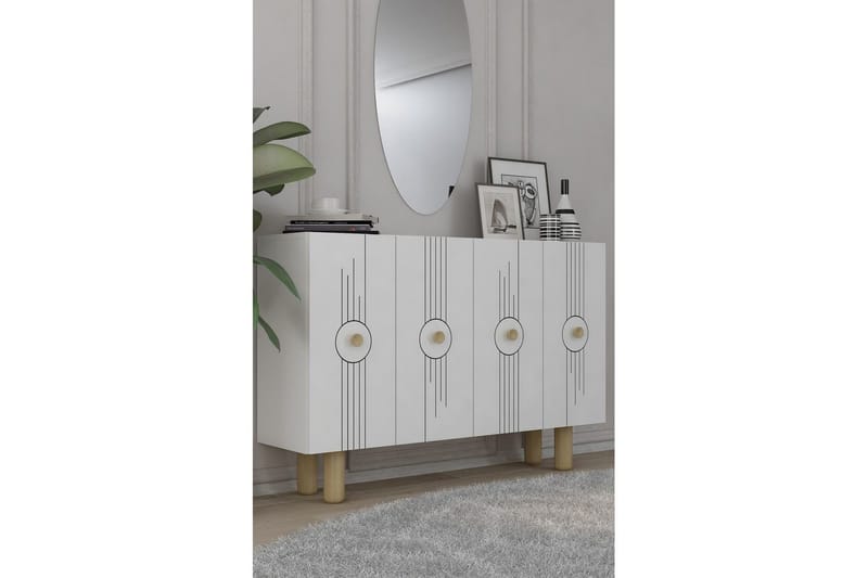 Kyrosen Konsolbord 120 cm - Hvid - Møbler - Borde - Aflastningsbord - Entrébord