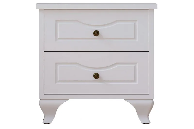 Kyvor Natbord 45 cm, Mat Hvid