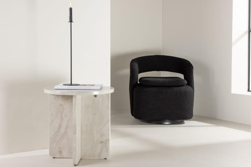 Ålesund Sidebord 50 cm Beige - Venture Home - Lampebord - Bakkebord & små borde