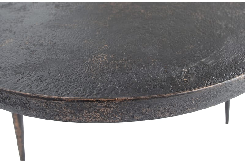 Arnould Sidebord 76 cm Rund - Guld - Møbler - Borde - Aflastningsbord - Lampebord
