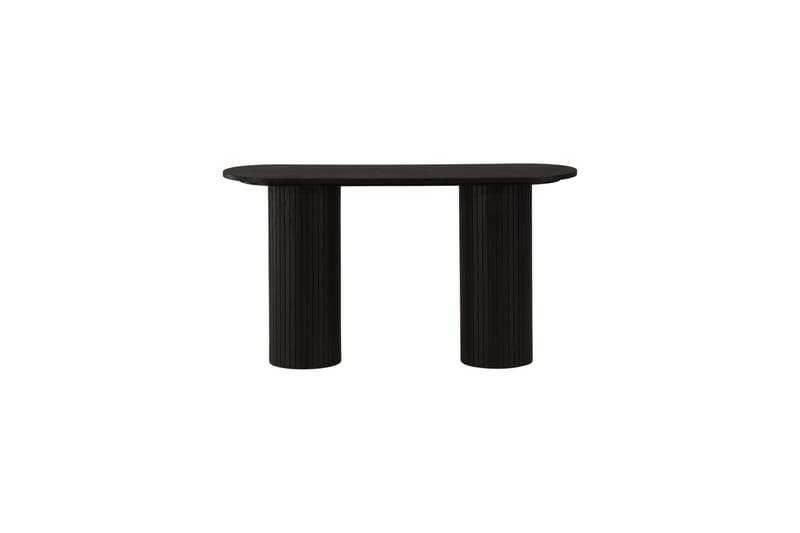 Bianca Sidebord 130x40x72 cm Oval - Svart - Møbler - Borde - Aflastningsbord - Lampebord