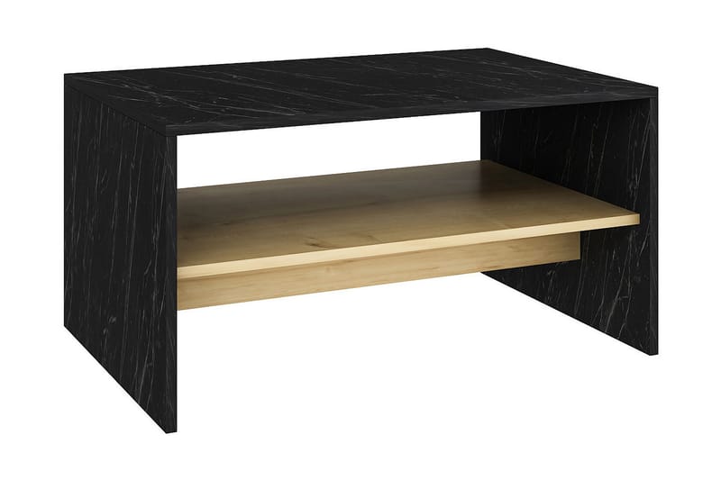 Bozdogan Sidebord 90 cm - Sort/Lys Natur - Møbler - Borde - Aflastningsbord - Lampebord