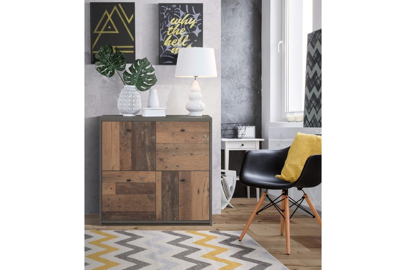 Broxton Sidebord 77 cm - Grå - Møbler - Borde - Aflastningsbord - Lampebord