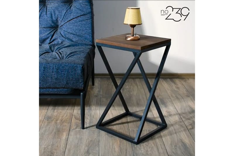 Buluca Sidebord 35x63x35 cm - Brun/Sort - Møbler - Borde - Aflastningsbord - Lampebord