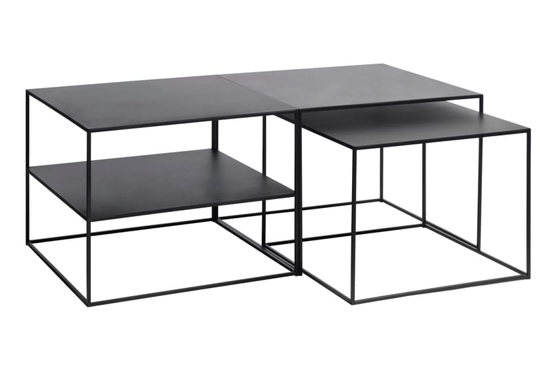 Burningham Konsolbord 65x65x50 cm - Sort - Møbler - Borde - Aflastningsbord - Lampebord