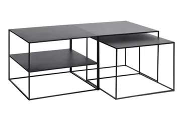 Burningham Konsolbord 65x65x50 cm - Sort - Møbler - Borde - Aflastningsbord - Lampebord