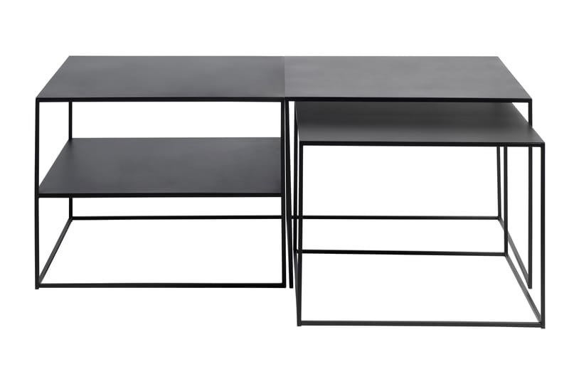 Burningham Sidebord 2 st - Sort - Møbler - Borde - Aflastningsbord - Lampebord