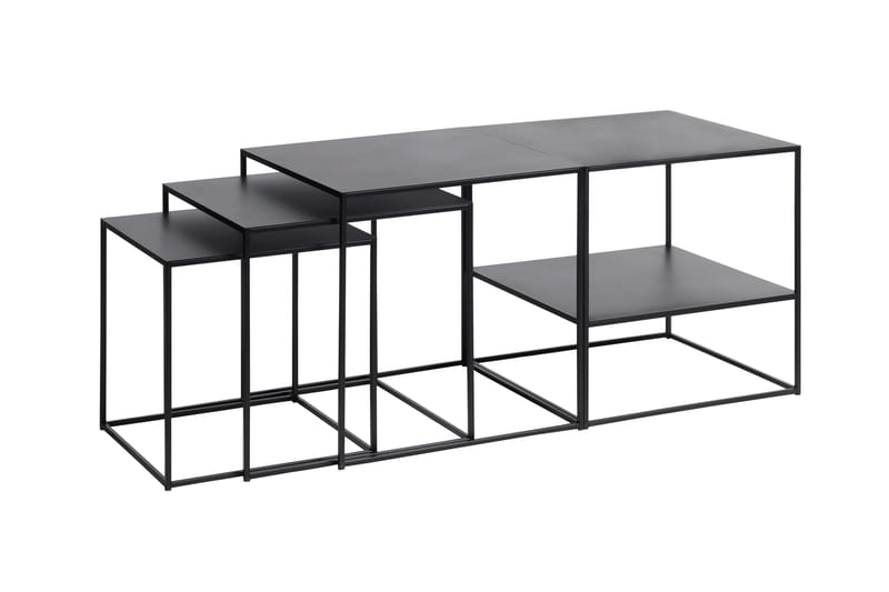Burningham Sidebord 3 st - Sort - Møbler - Borde - Aflastningsbord - Lampebord