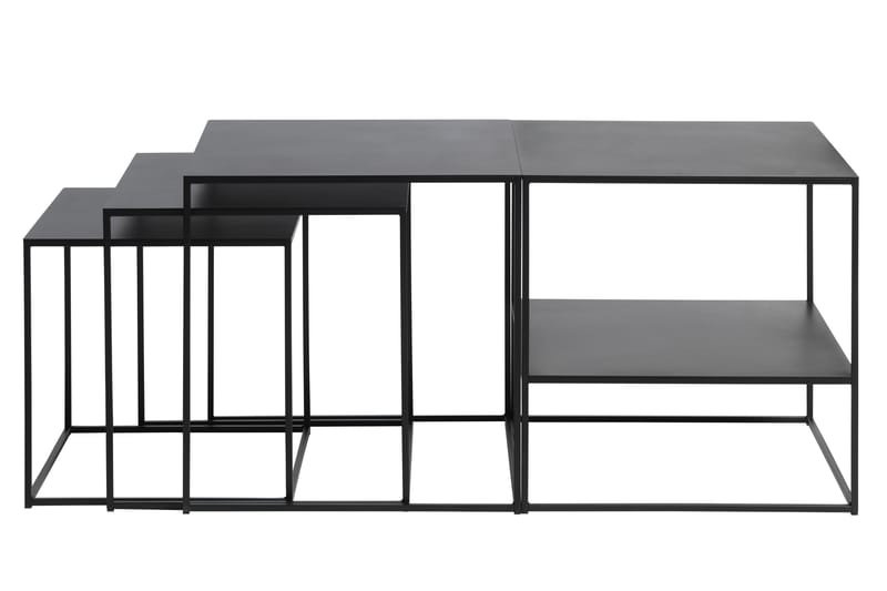 Burningham Sidebord 3 st - Sort - Møbler - Borde - Aflastningsbord - Lampebord