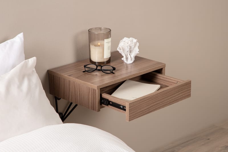 Depay Sidebord 41 cm - Valnød - Møbler - Borde - Aflastningsbord - Lampebord