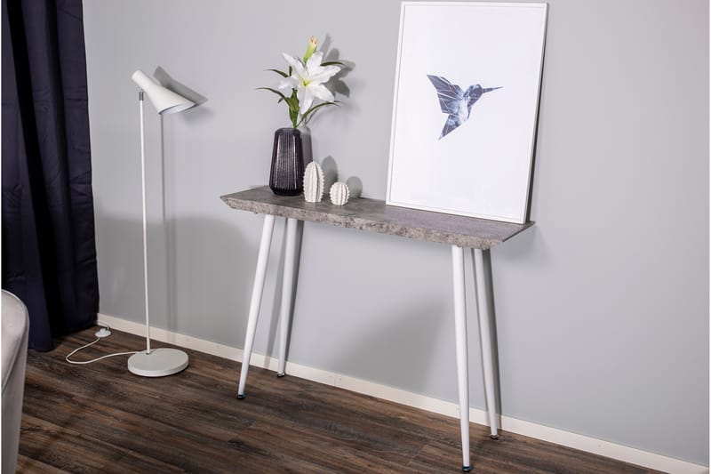 Ebbane Sidebord - Hvid/Grå - Lampebord - Bakkebord & små borde