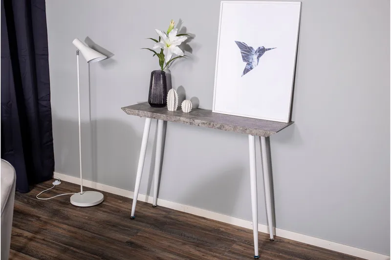 Edge Sidebord 110x30 cm - Hvid - Møbler - Borde - Aflastningsbord - Lampebord