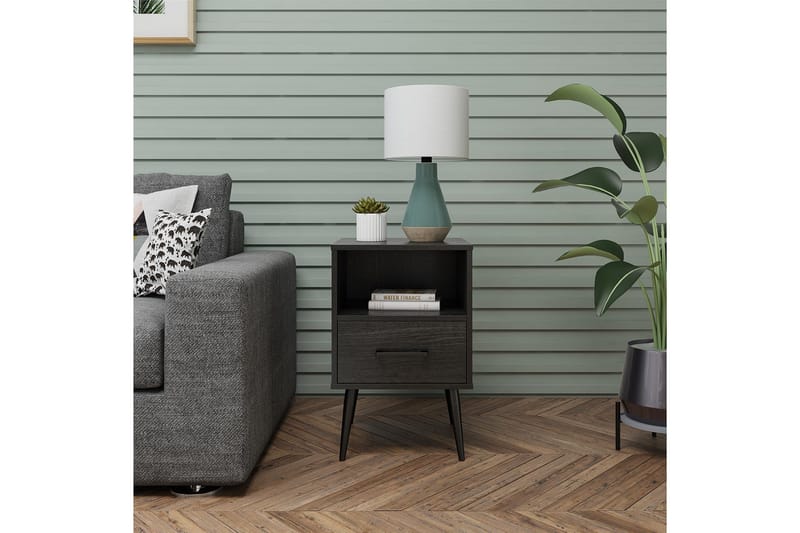 Elport Sidebord - Sort - Møbler - Borde - Aflastningsbord - Lampebord