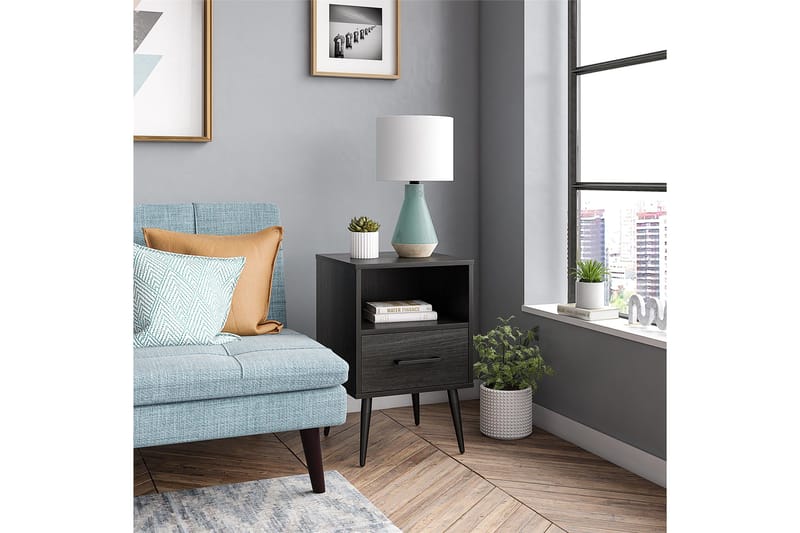 Elport Sidebord - Sort - Møbler - Borde - Aflastningsbord - Lampebord