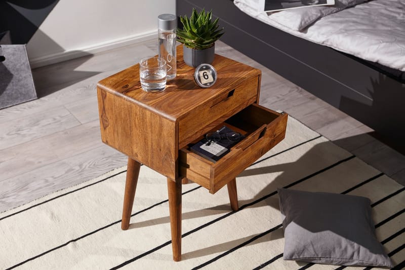 Eshott Sengebord 47 cm - Træ / natur - Lampebord - Bakkebord & små borde