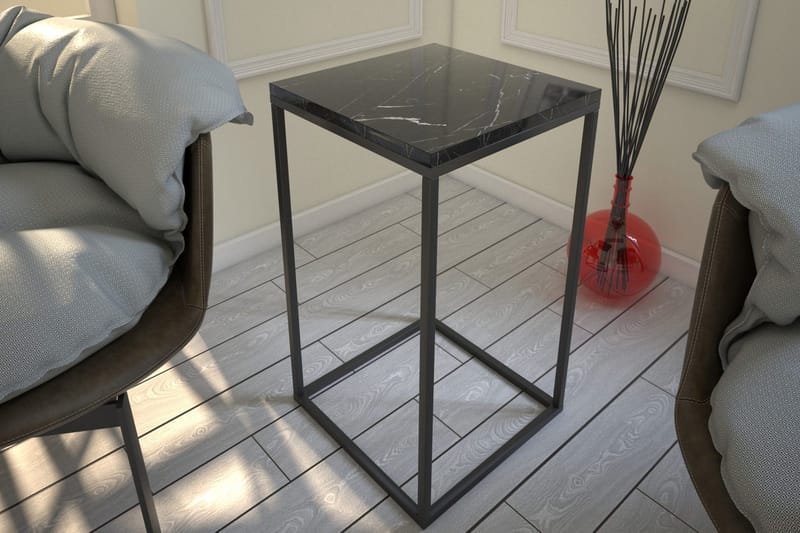 Falan sidebord 35 cm - Sort / hvid - Møbler - Borde - Aflastningsbord - Lampebord