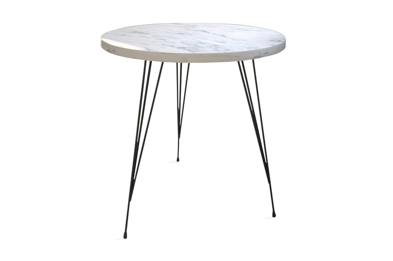 Falan sidebord 40 cm - Hvid / Sort - Møbler - Borde - Aflastningsbord - Lampebord