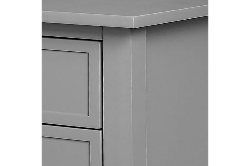 Franklin Sidebord 56 cm 2 Skuffer Grå - Dorel Home - Møbler - Borde - Aflastningsbord - Lampebord