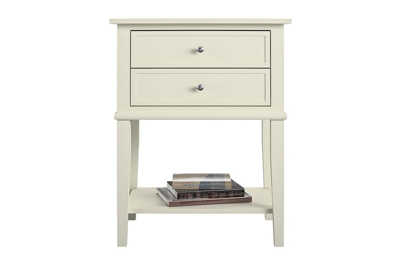 Franklin Sidebord 56 cm Hvid - Dorel Home - Møbler - Borde - Aflastningsbord - Lampebord