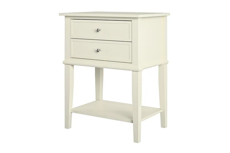 Franklin Sidebord 56 cm Hvid - Dorel Home - Møbler - Borde - Aflastningsbord - Lampebord