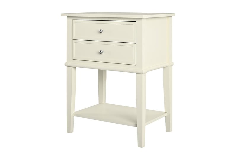 Franklin Sidebord 56 cm Hvid - Dorel Home - Møbler - Borde - Aflastningsbord - Lampebord