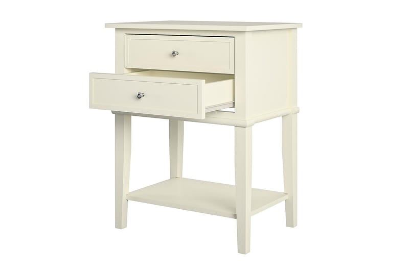 Franklin Sidebord 56 cm Hvid - Dorel Home - Møbler - Borde - Aflastningsbord - Lampebord