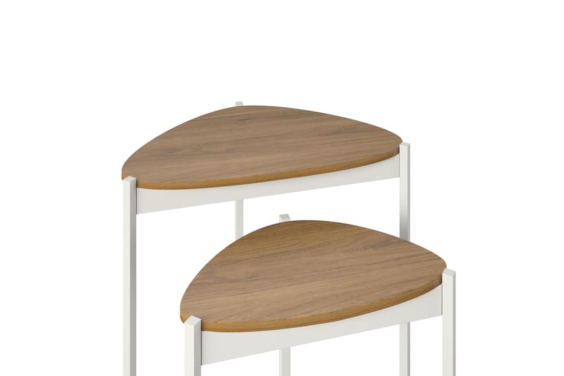 Genadi Sidebord - Hvid - Lampebord - Bakkebord & små borde