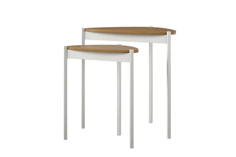 Genadi Sidebord - Hvid - Møbler - Borde - Aflastningsbord - Lampebord