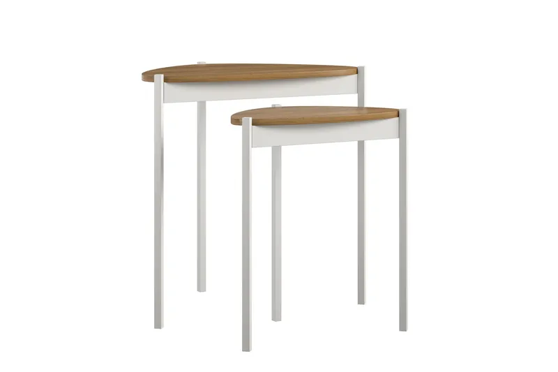 Genadi Sidebord - Hvid - Møbler - Borde - Aflastningsbord - Lampebord