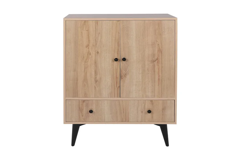 Gibia Sidebord 90 cm, Natur / sort