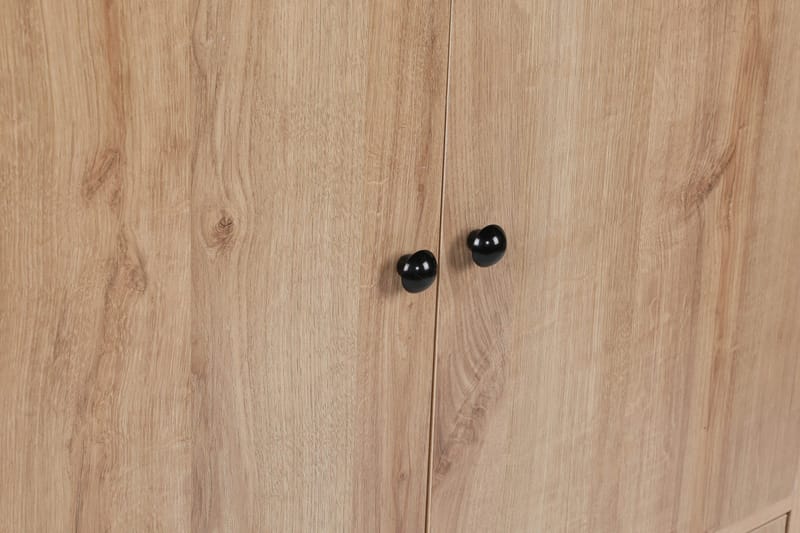 Gibia Sidebord 90 cm - Natur / sort - Møbler - Borde - Aflastningsbord - Lampebord